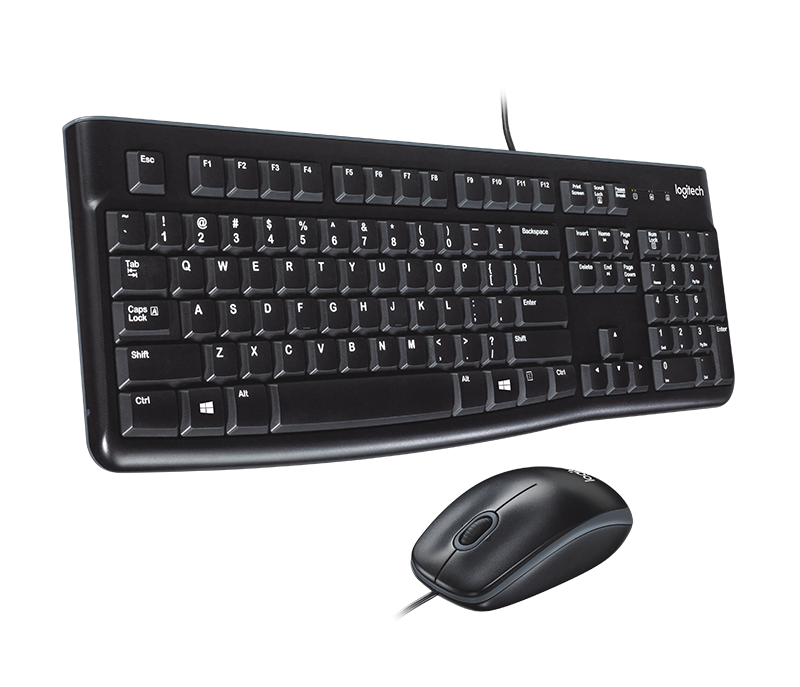 Teclado+mouse Logitech Mk120 Black