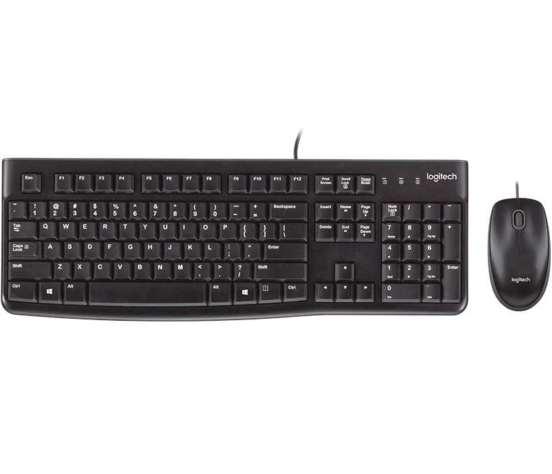 Teclado+mouse Logitech Mk120 Black
