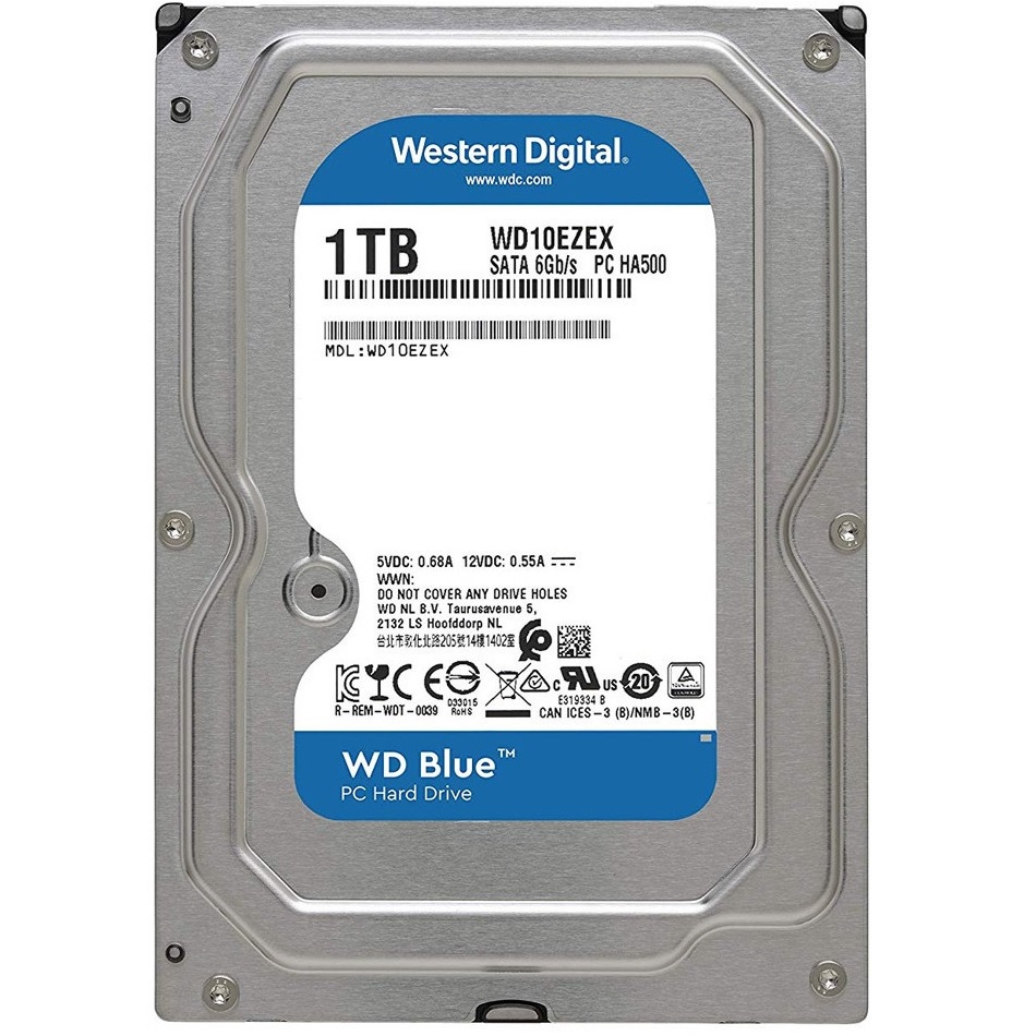 DISCO RIGIDO HDD WESTERN DIGITAL 1TB SATA III 64MB BLUE