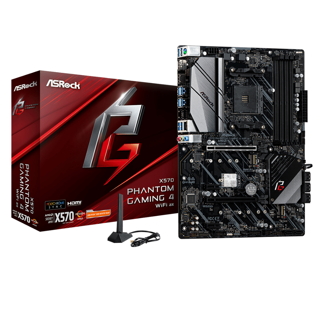 Mother Asrock X570 Phantom Gaming 4 Wifi Ax Am4 Ddr4
