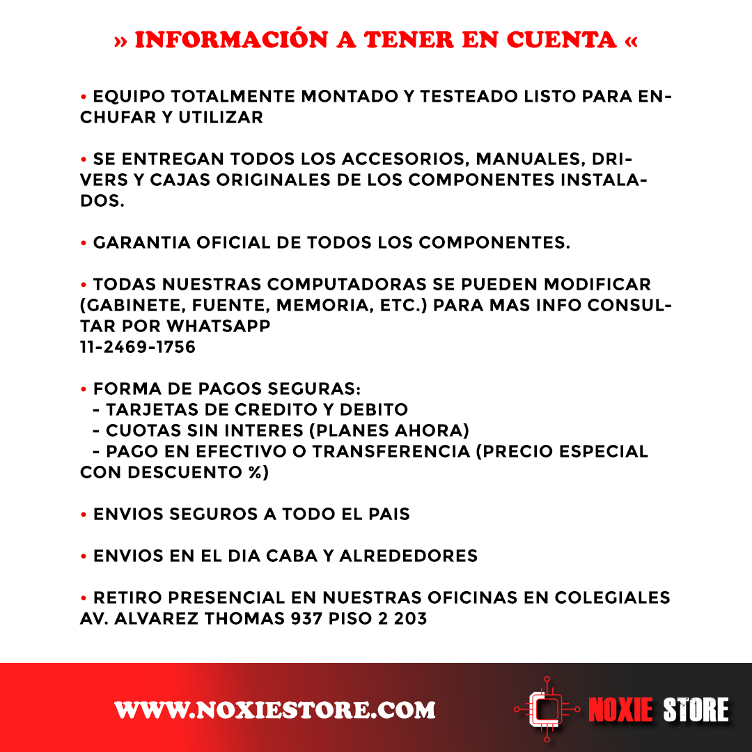 Pc Gamer Amd Ryzen 7 7800x3d | 32 Gb | 1 Tb Ssd | Rtx 4070