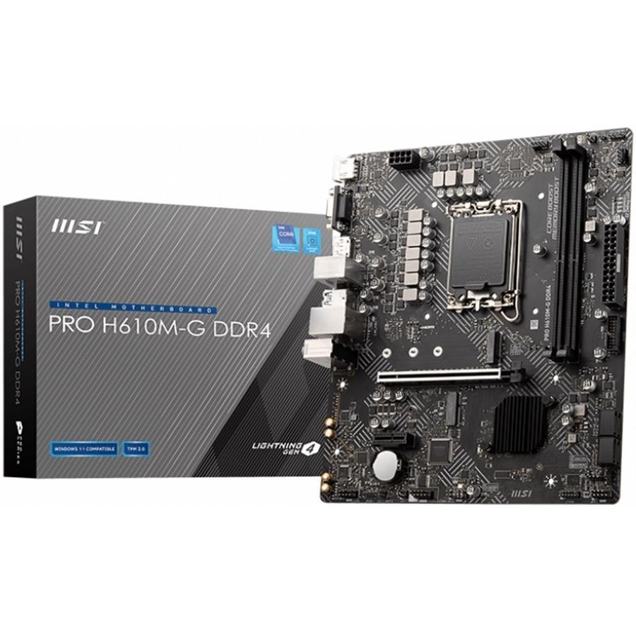 Mother Msi Pro H610m-g Lga1700 Ddr4