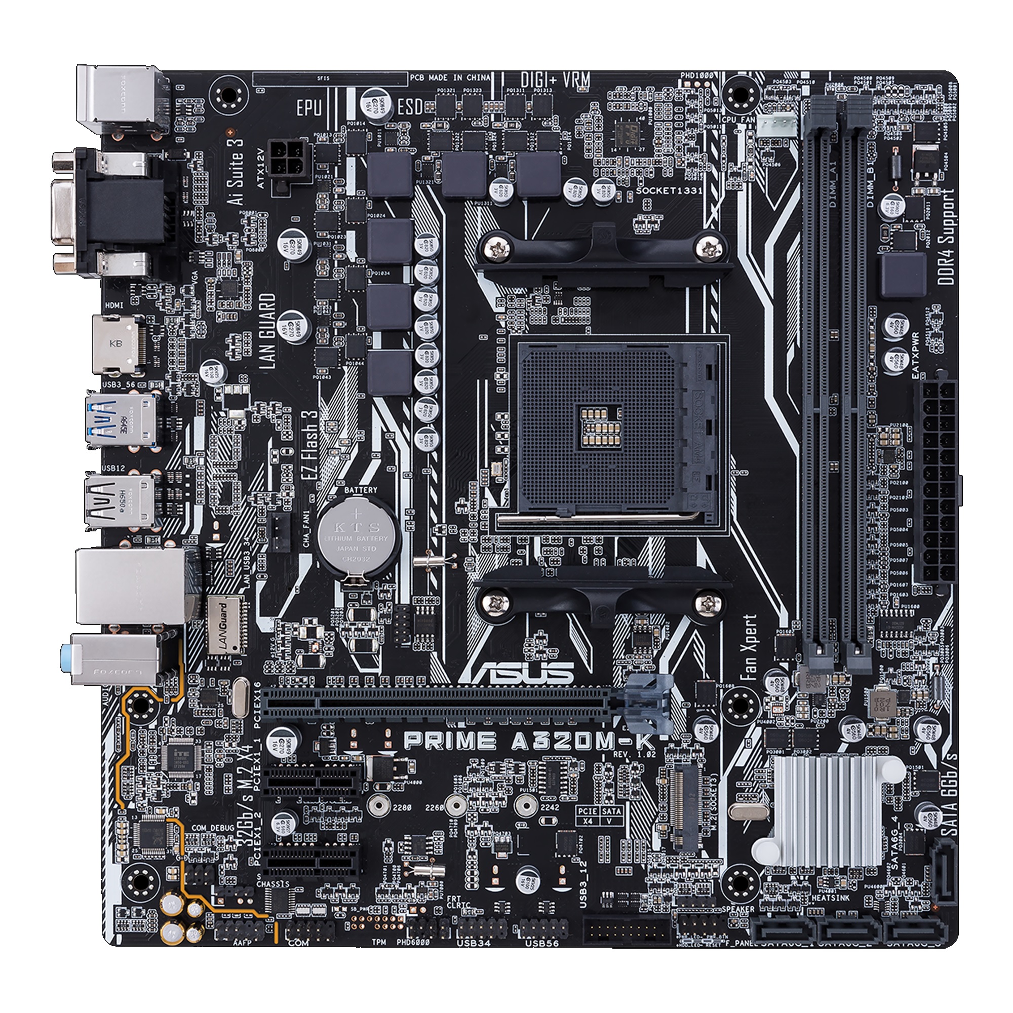 Motherboard Asus Prime A320m-k Am4