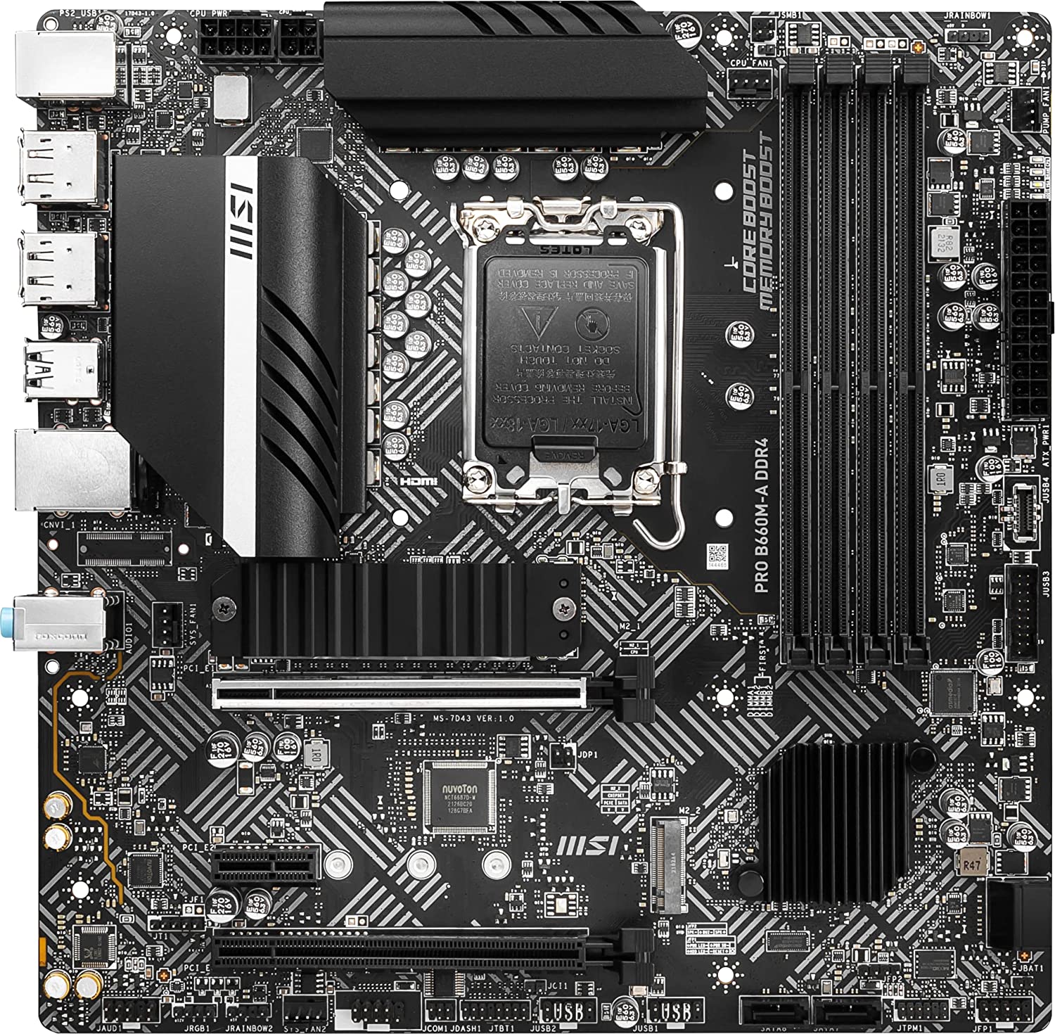 Motherboard Msi Pro B660m-a Ddr4 Lga 1700