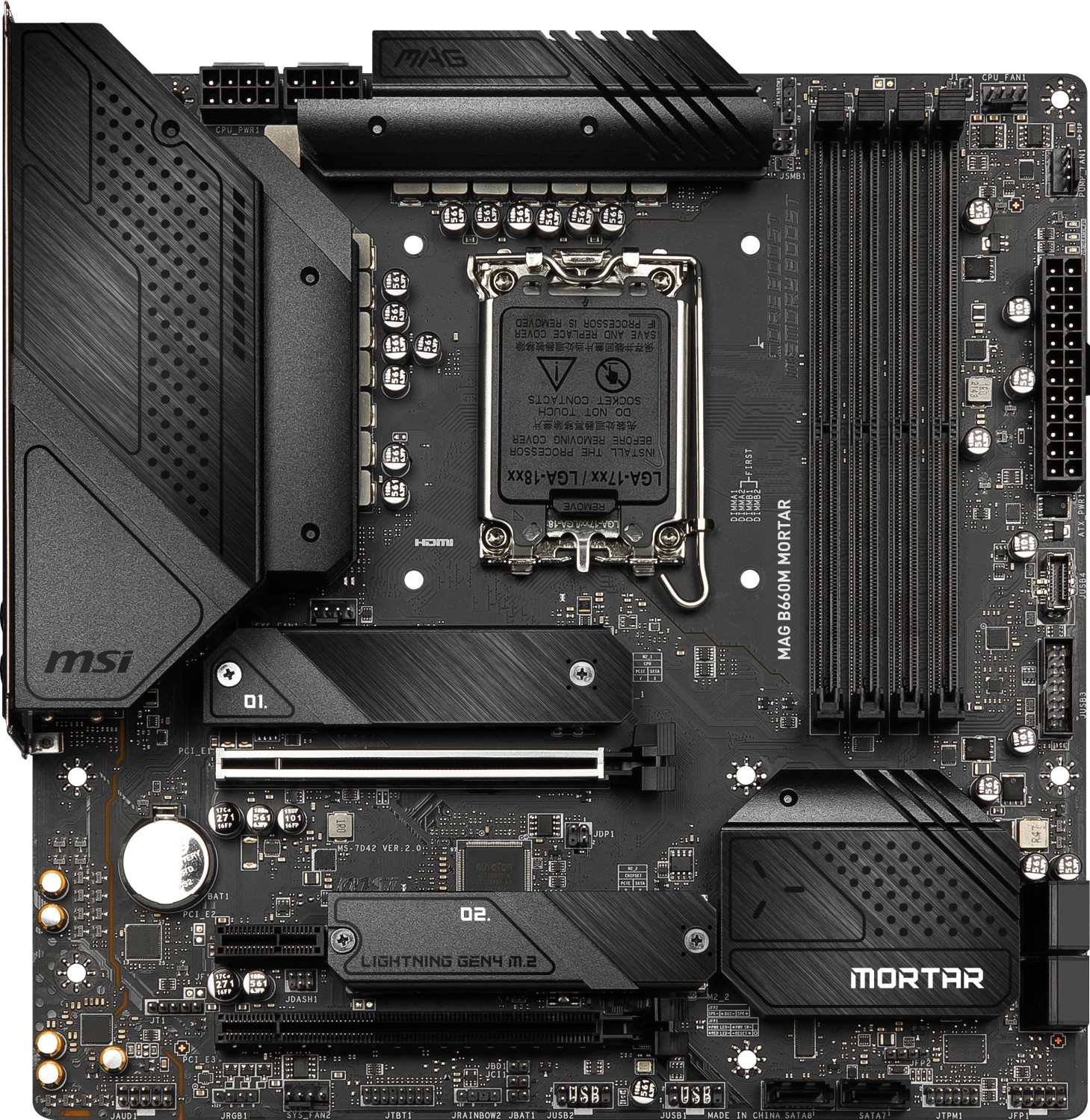 Mother Msi Mag B660m Mortar Lga1700 Ddr4