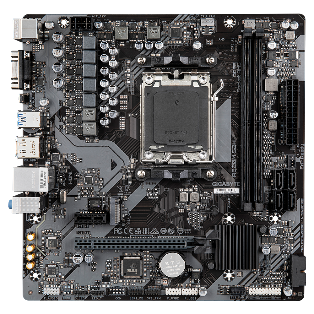 Mother Gigabyte A620m S2h Am5 Ddr5
