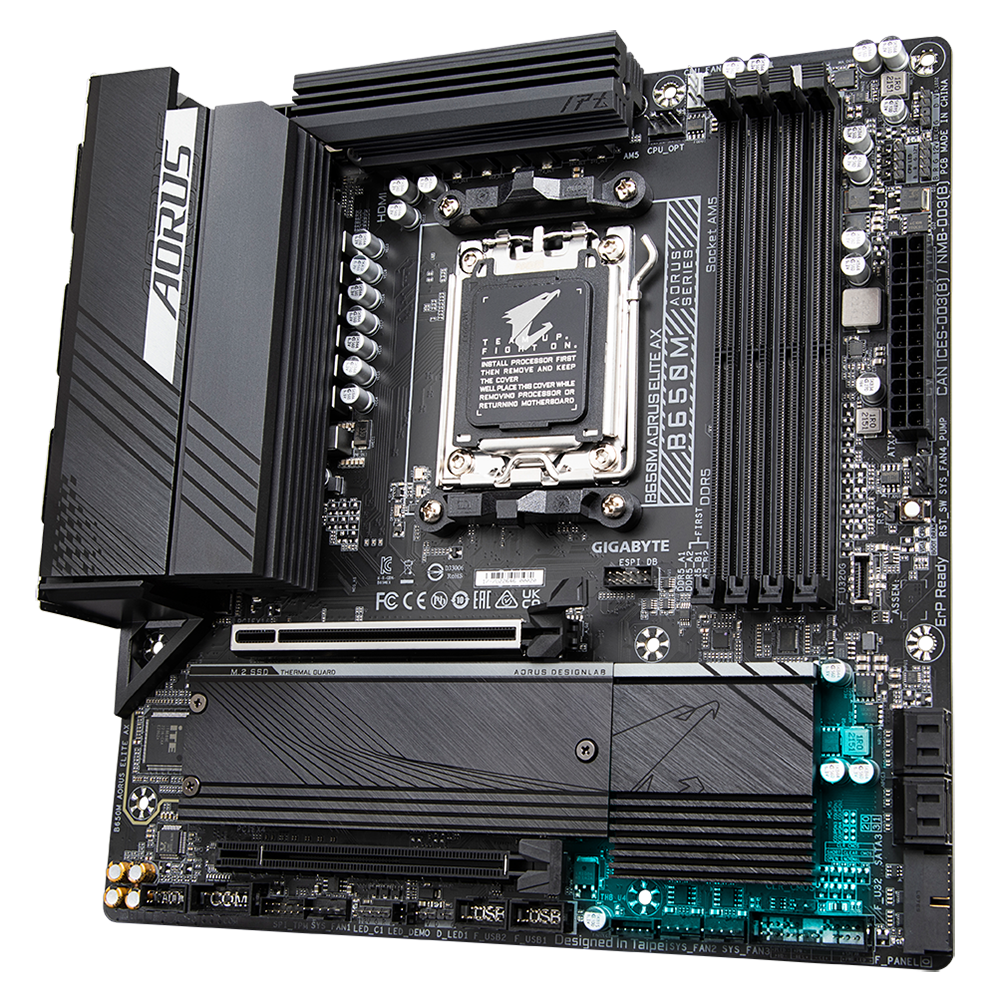 Mother Gigabyte B650m Aorus Elite Ax Am5 Ddr5