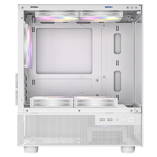 Gabinete Antec Cx200m Elite White Rgb 5x120mm Rgb Fans Vidrio Templado 270