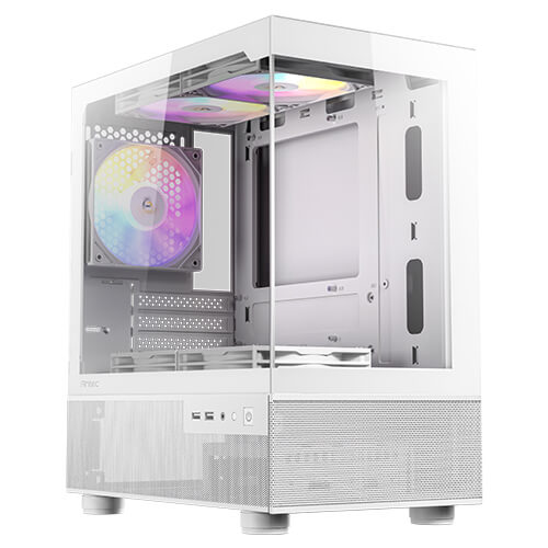 Gabinete Antec Cx200m Elite White Rgb 5x120mm Rgb Fans Vidrio Templado 270
