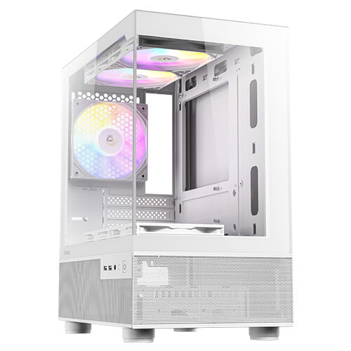 Gabinete Antec Cx200m Elite White Rgb 5x120mm Rgb Fans Vidrio Templado 270