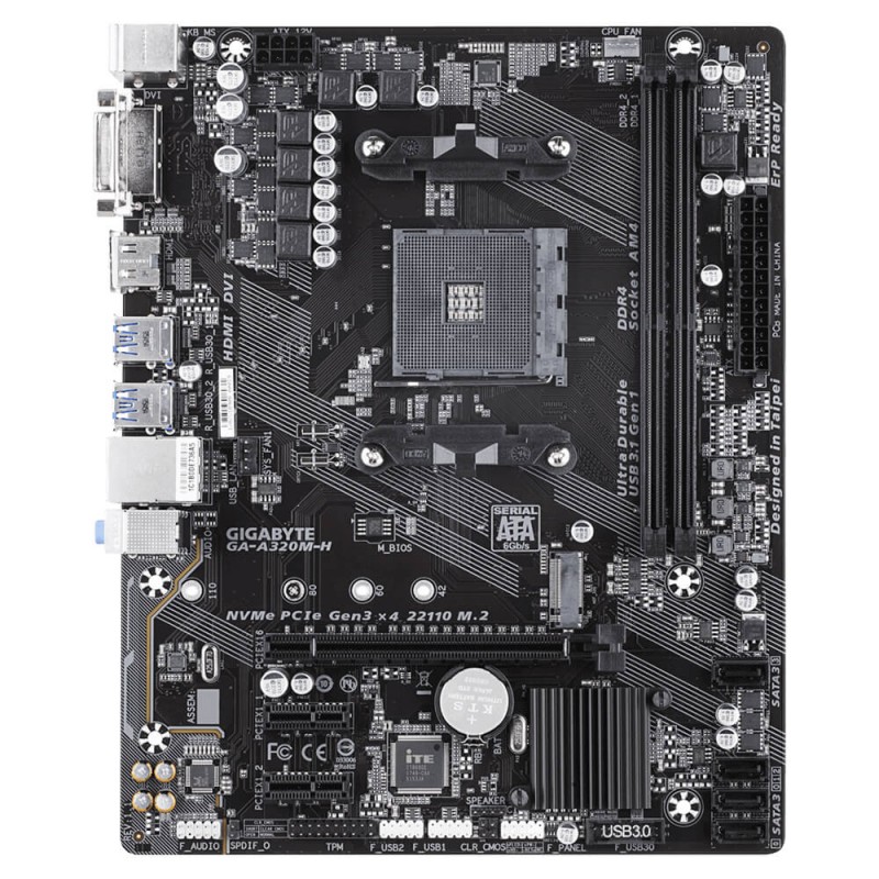 Mother Gigabyte A320m-h Am4 Ddr4