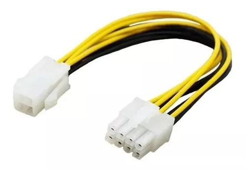 Cable Adaptador 4p A 8p Atx Mother 18 Cms