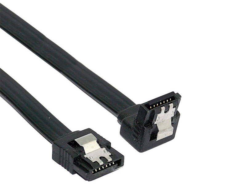 Cables Sata Datos 6 Gb-s Pack 2 Unidades Negro