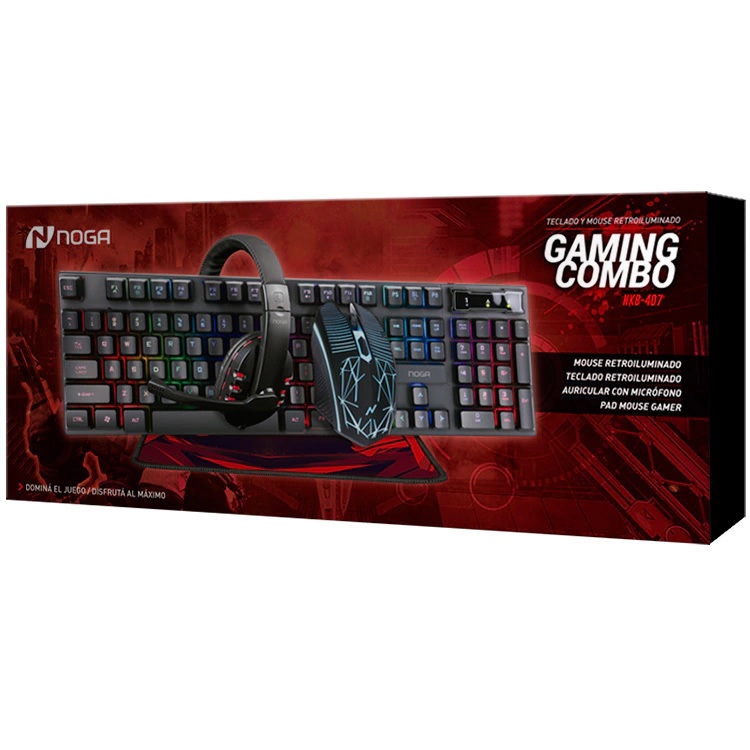 Kit Gamer 4 En 1 Teclado-mouse-auricular-mouse Pad