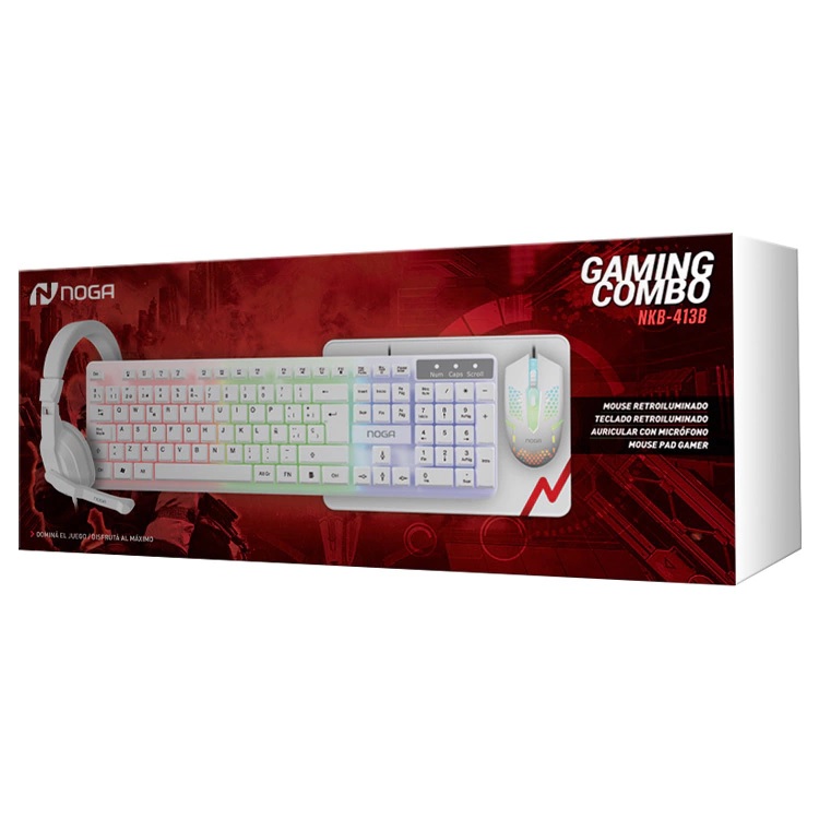 Kit Gamer 4 En 1 Blanco