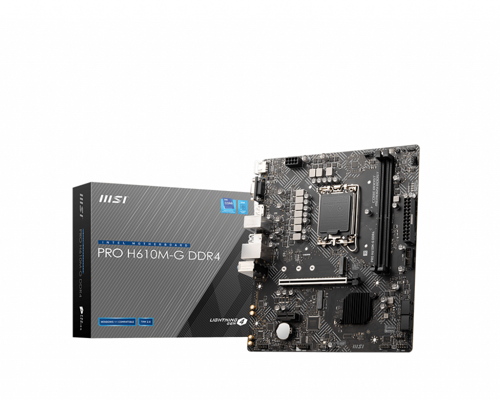 Mother Msi Pro H610m-g Lga1700 Ddr4
