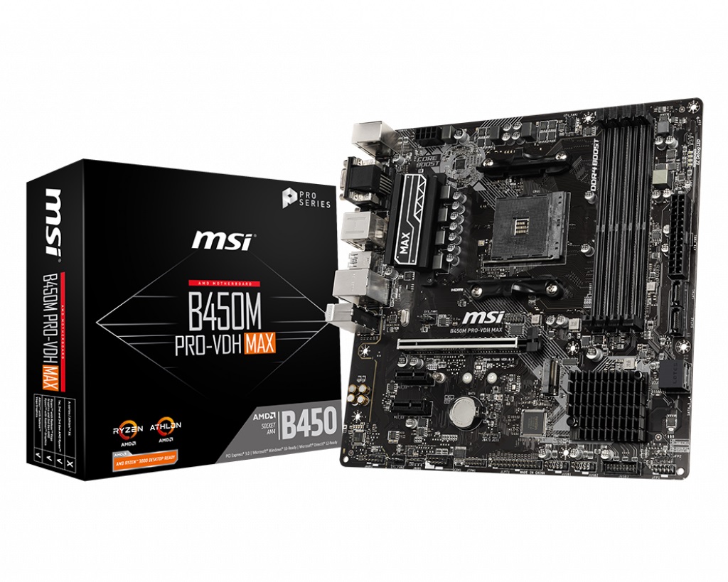 Motherboard Msi B450m Pro-vdh Max (am4)