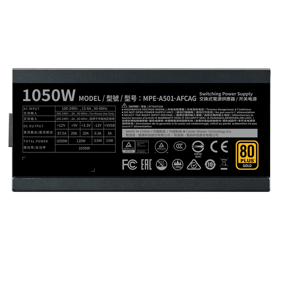 Fuente Coolermaster 1050w V2 Full Modular