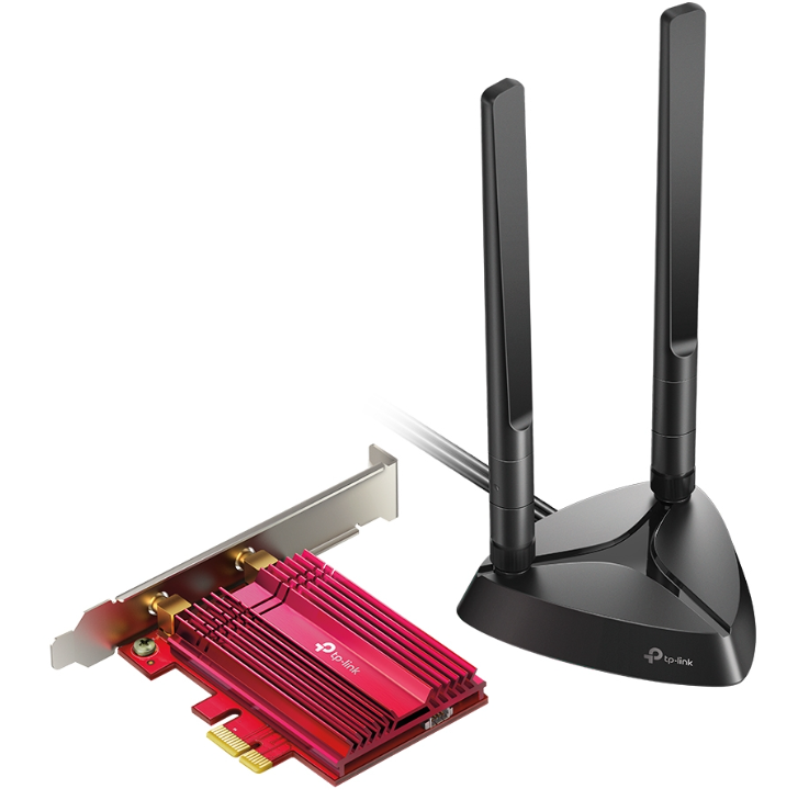 Placa De Red Wifi Y Bluetooth Pcix Ax3000 2 Antenas Ext C-base