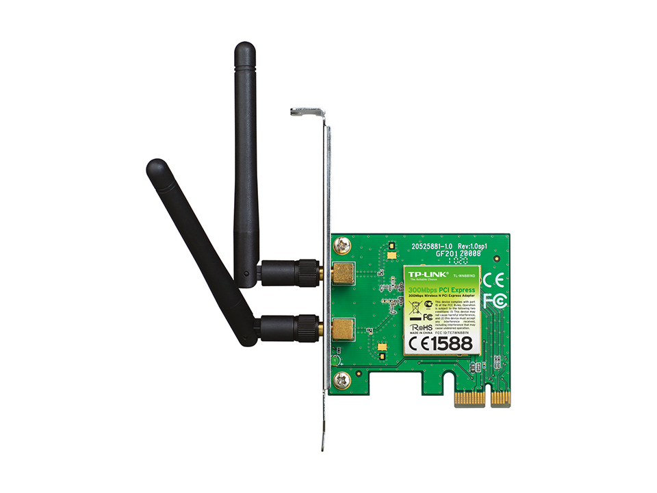 Placa De Red Wifi Pcix 300mb 2 Antenas
