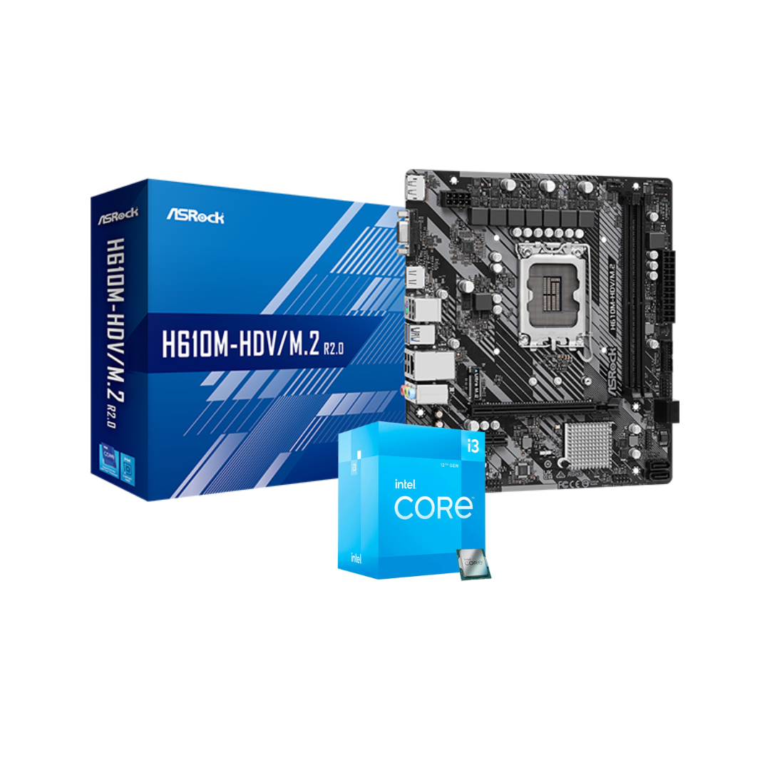 Combo Actualizacion Intel Core I3 12100 | H610m