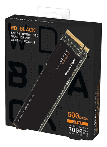 Disco Ssd Wd Black Sn850 500gb M2 Nvme 7000mb