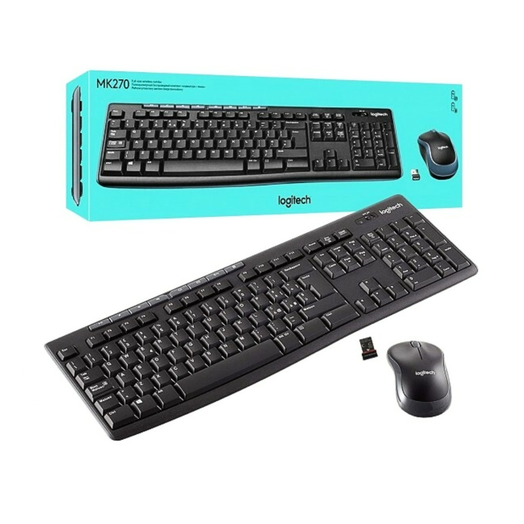 Combo Logitech Teclado Y Mouse Inalambrico Mk270