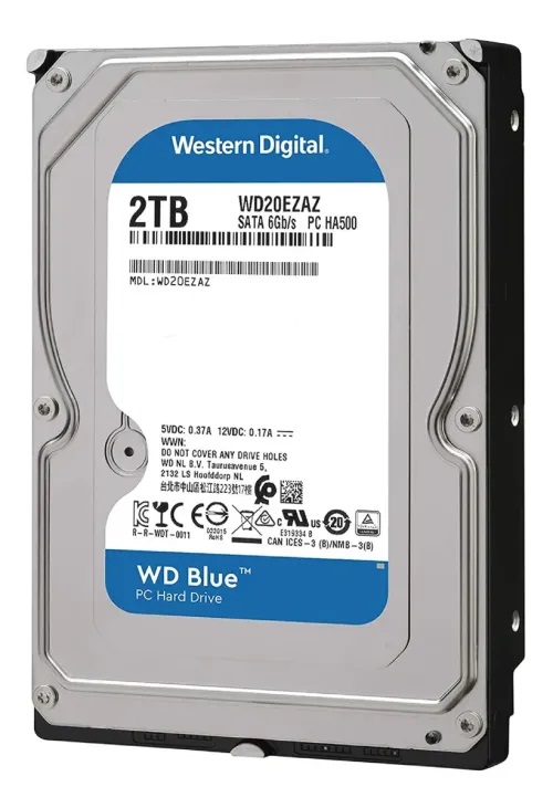 Disco Rigido Hdd Western Digital 2tb Sata Iii 64mb Blue