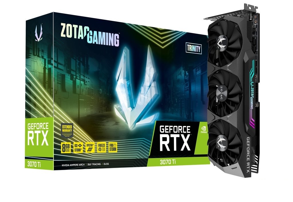 Placa De Video Zotac Geforce Rtx 3070 Ti 8gb Gddr6x Trinity