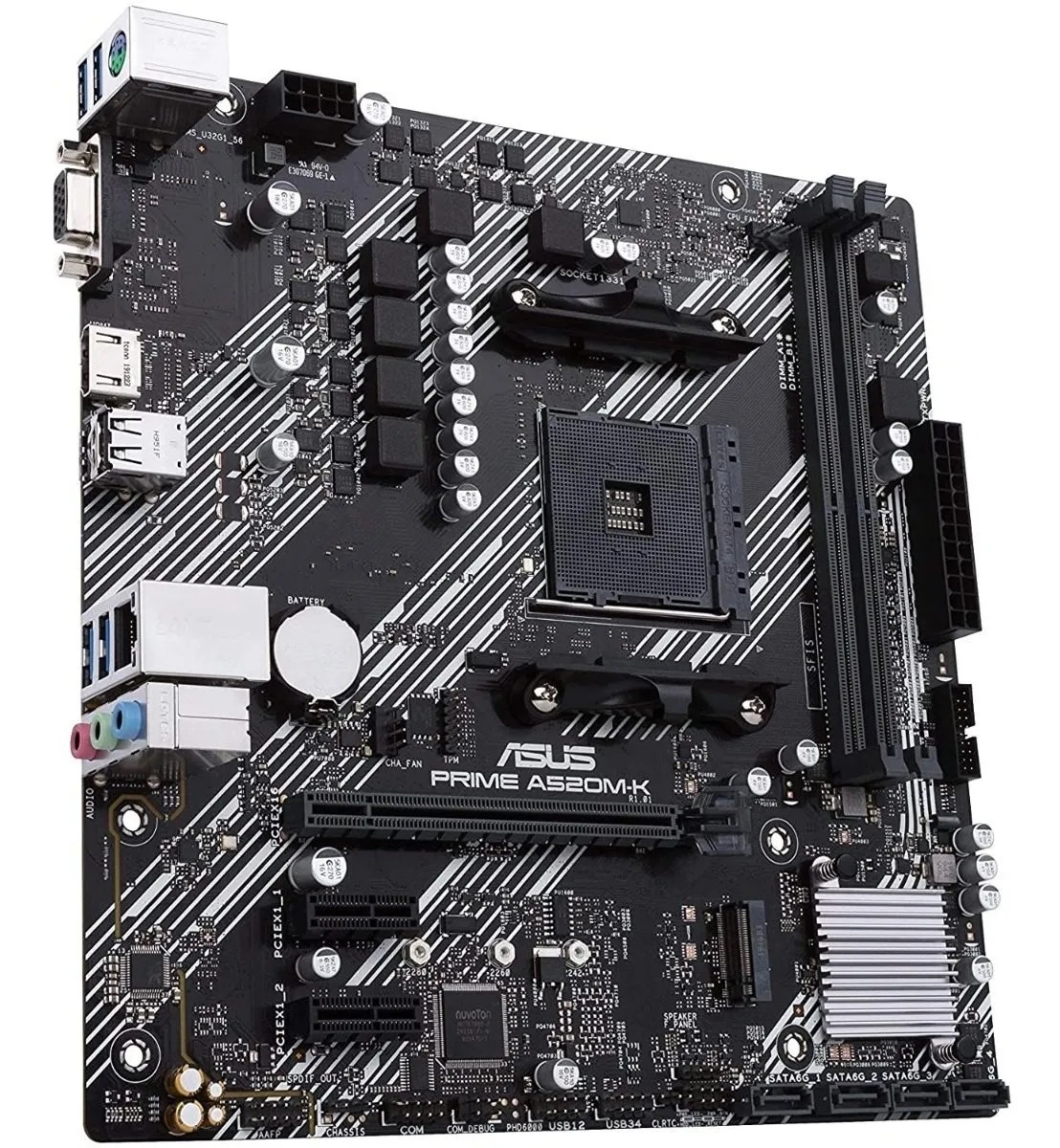 Mother Asus Prime A520m-k Am4 Ddr4