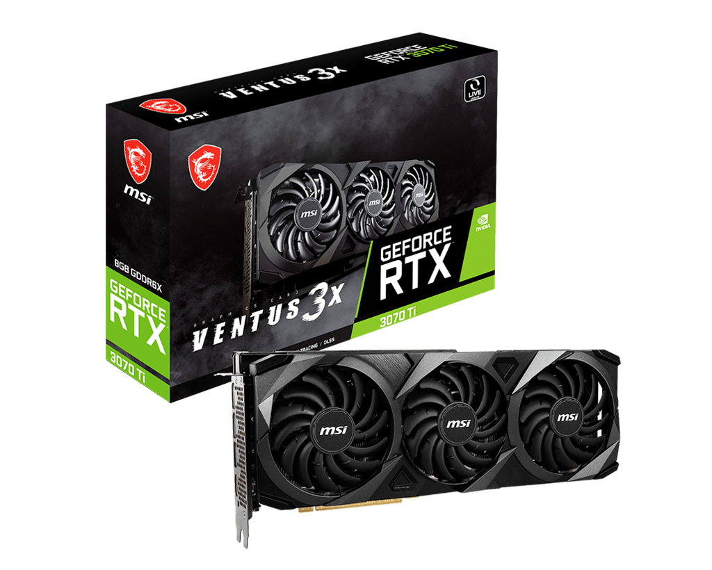 Placa De Video Geforce Rtx 3070 Ti Msi Ventus 3x 8g Oc