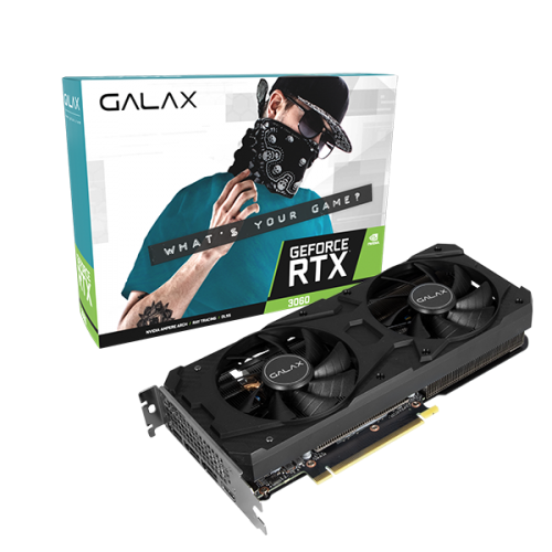 Placa De Video Galax Geforce Rtx 3060 12gb Gddr6 Lhr (1-click Oc)