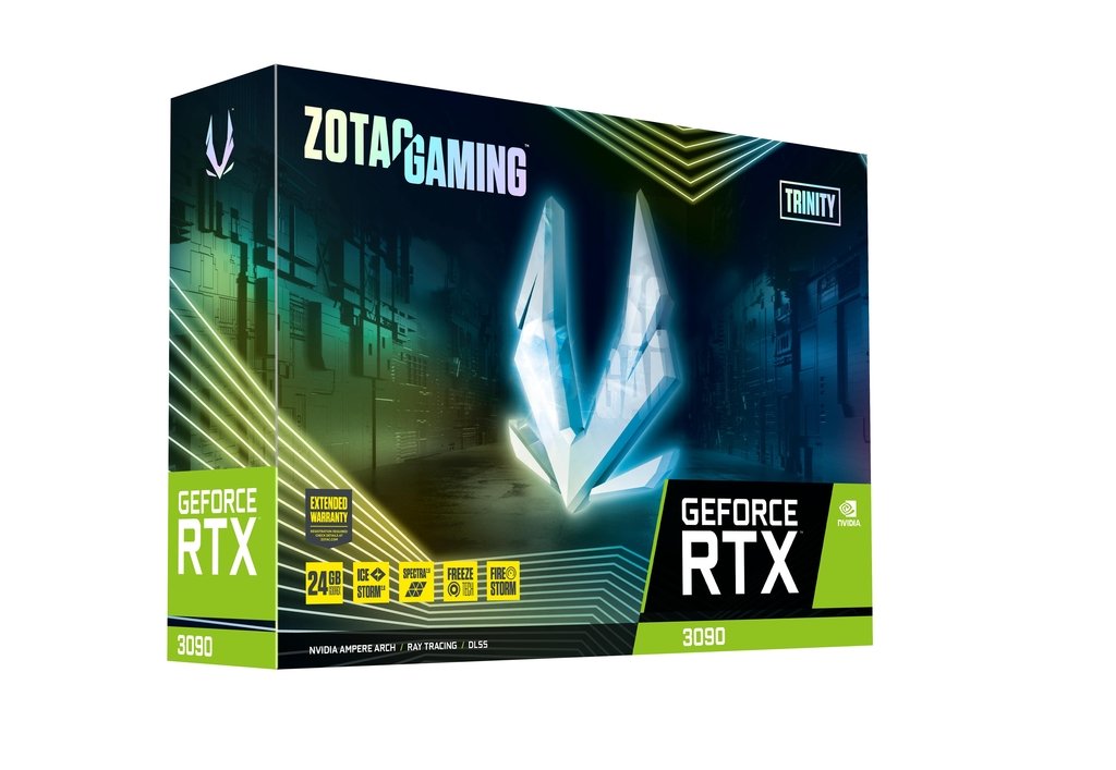 Placa De Video Geforce Rtx 3090 Zotac Gaming Trinity