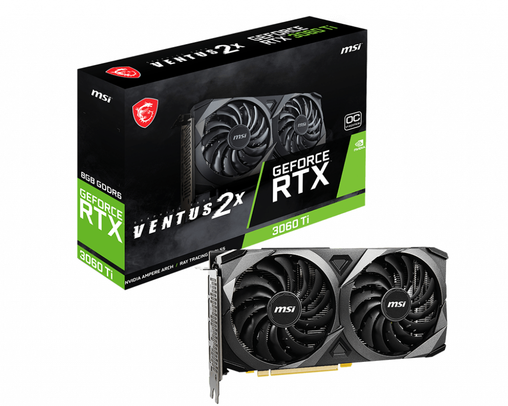 Placa De Video Geforce Rtx 3060ti Ventus 2x 8g Ocv1 Lhr