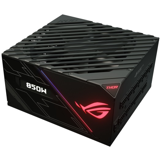 Fuente De Alimentacion Asus Rog-thor-850 Platino Pantalla Led 