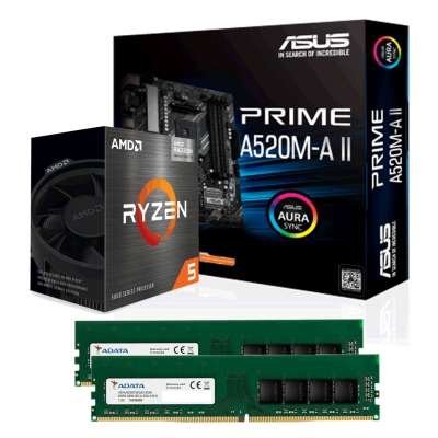 COMBO ACTUALIZACION AMD RYZEN 5 5600G  A520M  16 GB