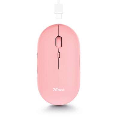 MOUSE TRUST PUCK/ULTRAFINO/USB WIREL. RECARGABLE PINK