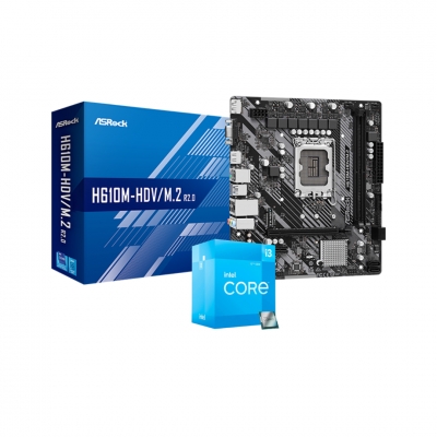 COMBO ACTUALIZACION INTEL CORE I3 12100  H610M