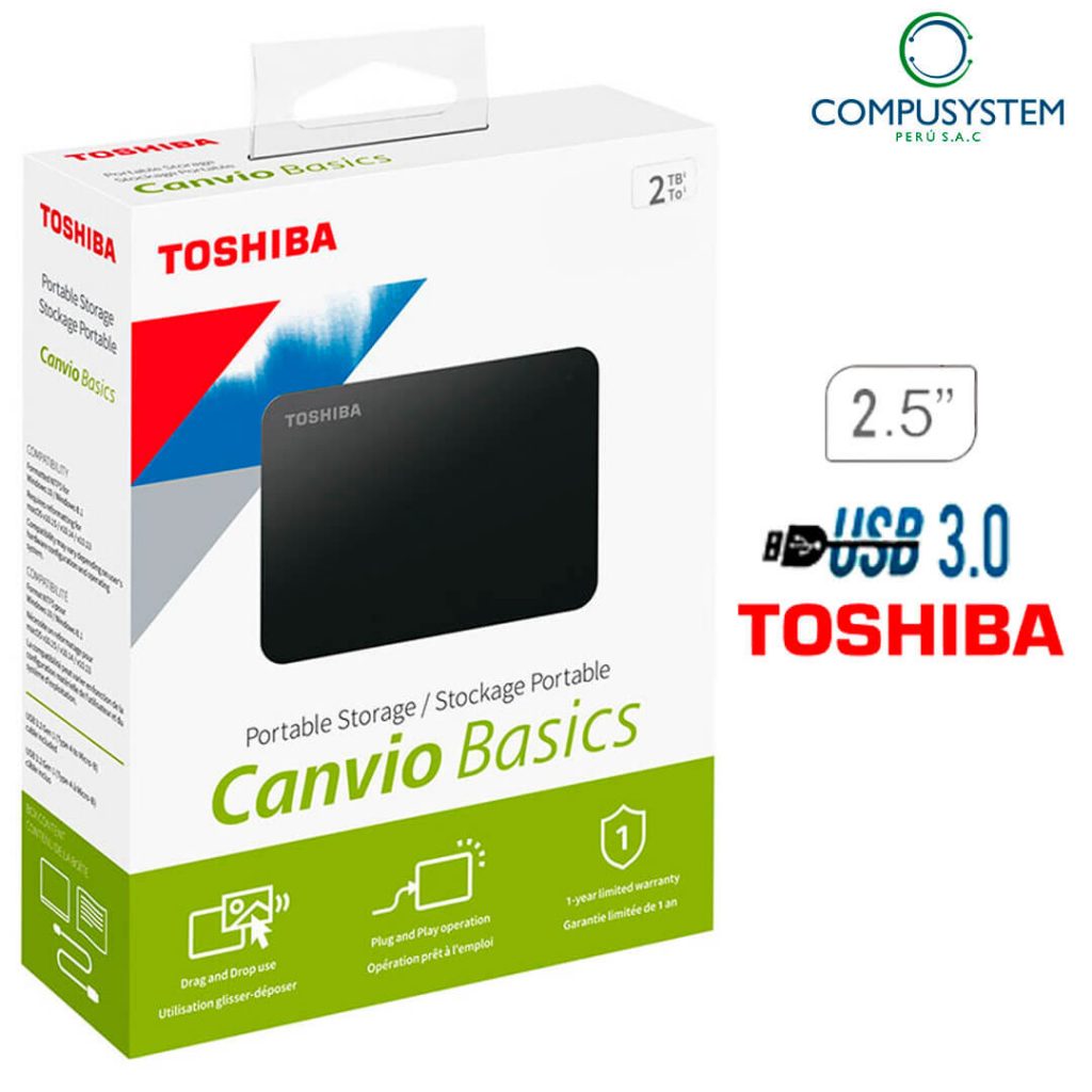 Almacenamiento Disco Externo TOSHIBA CANVIO BASICS 2TB CANVIO BASICS 2TB