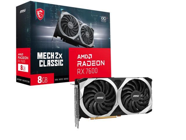 Placa De Video Radeon VGA MSI RX 7600 RX 7600 MESH 2X 8GB