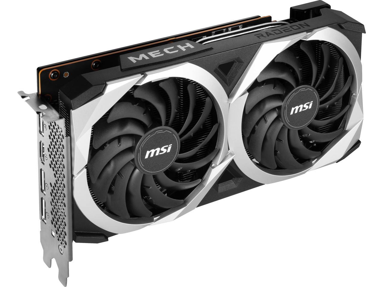 Placa De Video Radeon VGA MSI RX 7600 RX 7600 MESH 2X 8GB