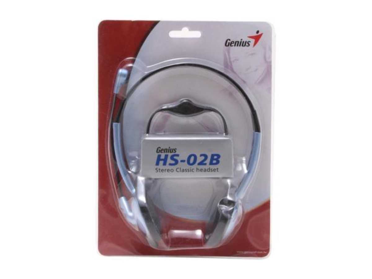 Auricular Pc/Notebook Genius HS-02B Auri/Microf/3.5x2