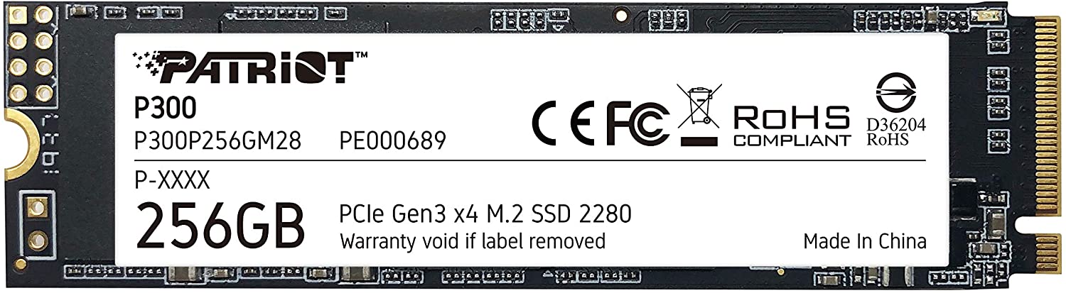 Almacenamiento Solido M.2 Nvme PATRIOT 256 Gb P 300 256gb