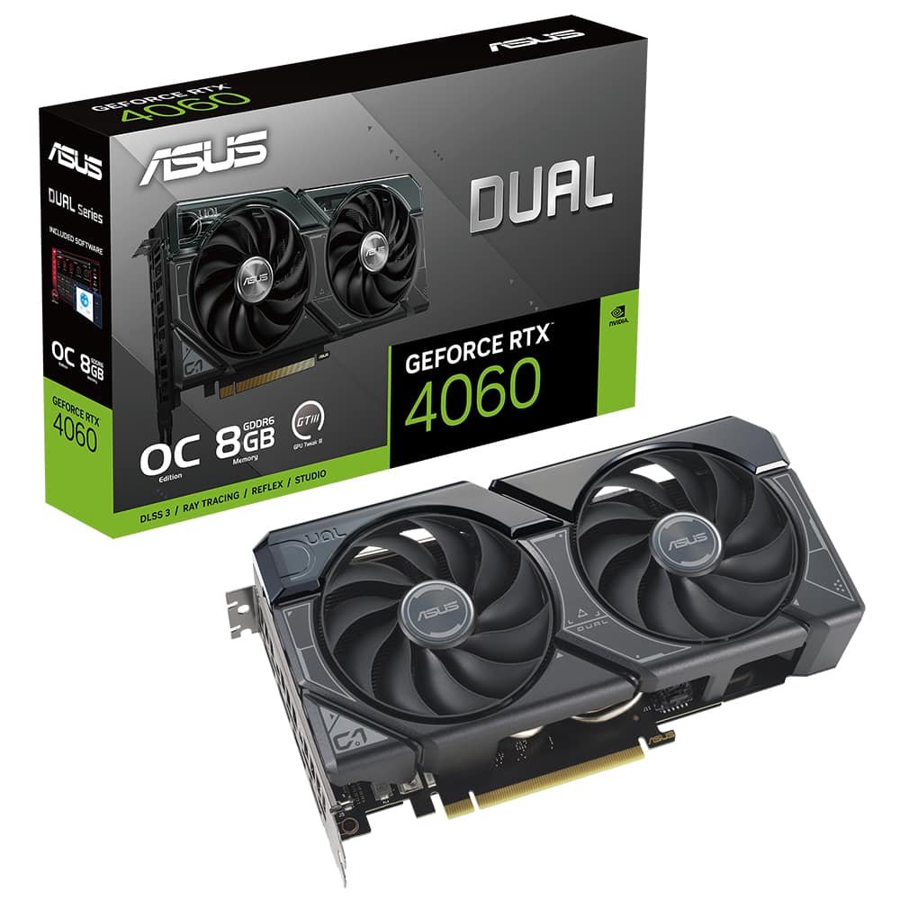Placa De Video Nvidia ASUS DUAL RTX 4060 8GB 4060 8GB OC EDITION