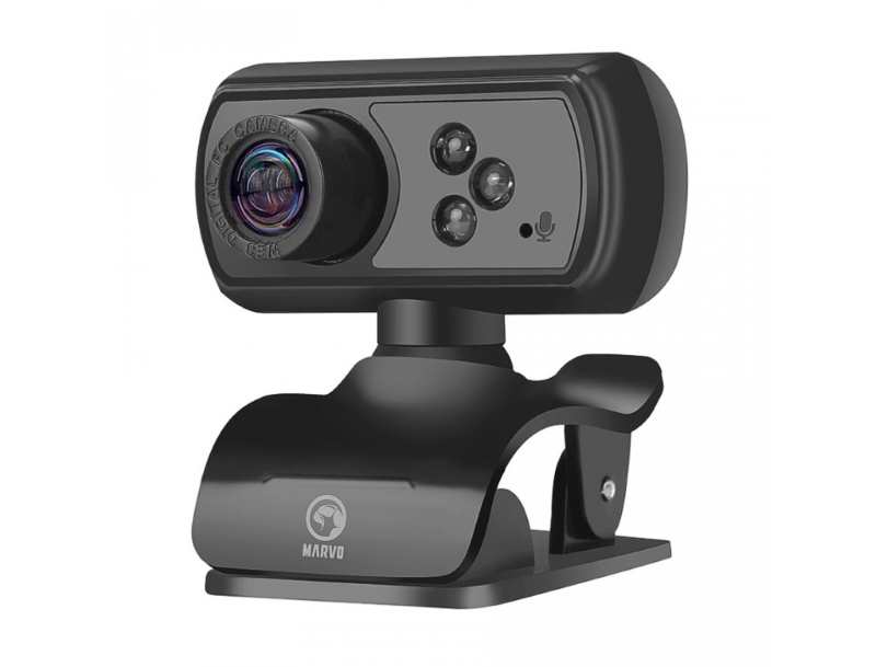 Perifericos Webcam Marvo MPC01 720P 5MP HD ILUMINACION LED USB CON MICROFONO MPC01 720P