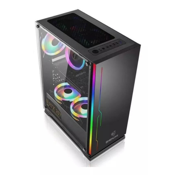 Gabinete Gamer SHENLONG GT-701 GT701/SF/MIDTOWER/1COOLER