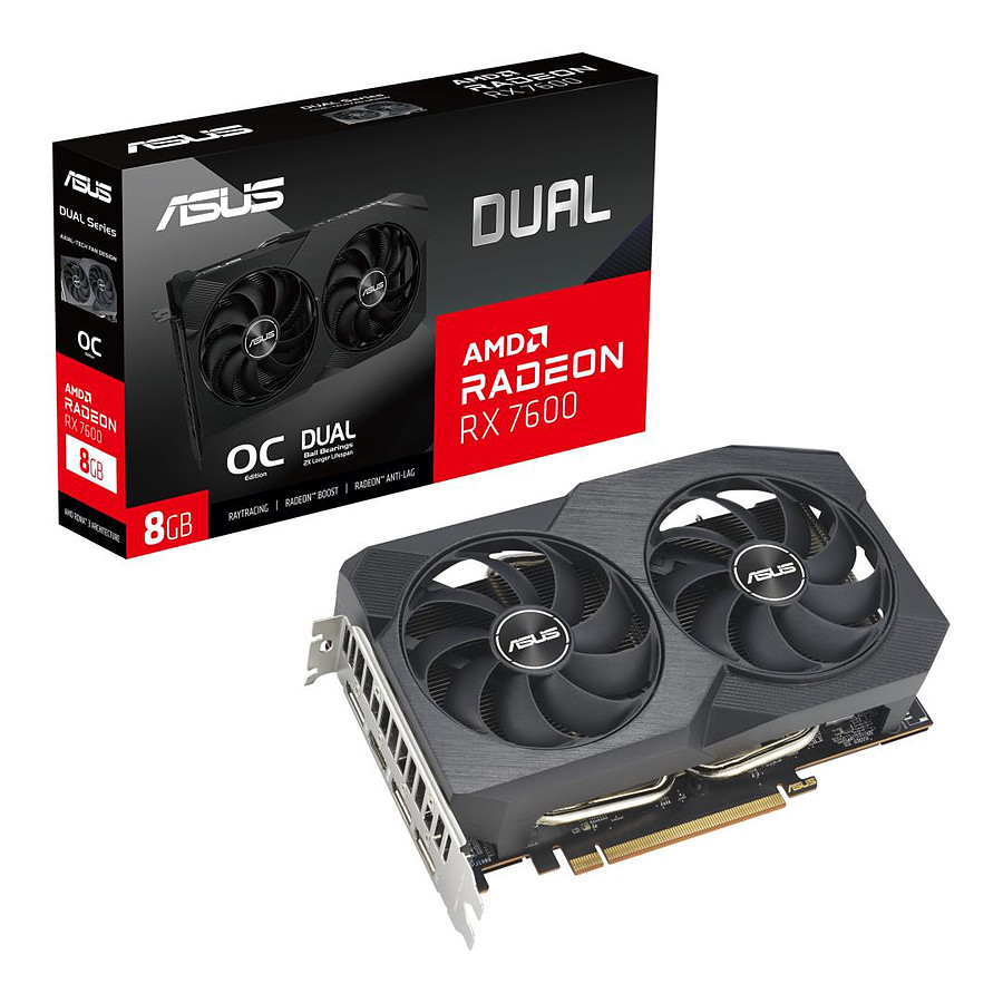 Placa De Video Radeon ASUS RX 7600 8GB DUAL ASUS DUAL RX 7600 8GB