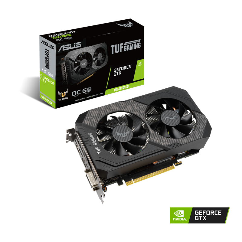 Placa De Video Nvidia ASUS TUF GAMING 1660 SUPER 1660 SUPER 6GB OC