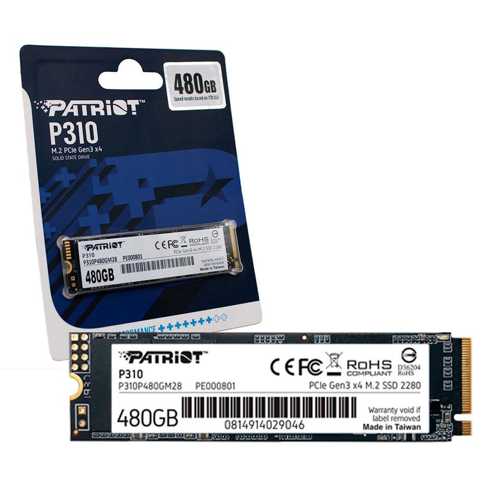 Almacenamiento Solido M.2 Nvme PATRIOT  480GB M.2 P310 480GB