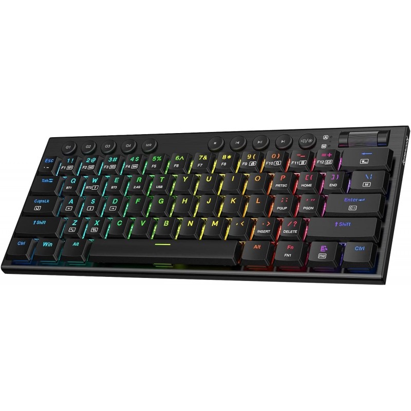 Perifericos Teclado Gamer REDRAGON HORUS MINI PRO WIRELESS SWICHT RED K632RGBSP MECANICO 60%